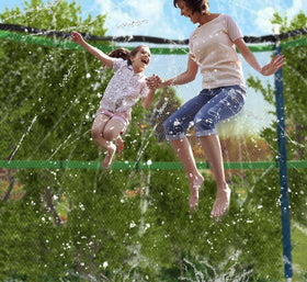 Jasonwell trampoline sprinkler includes zip ties for secure, safe installation