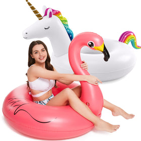Jasonwell unicorn pool float with a vivid unicorn design for relaxing family pool time