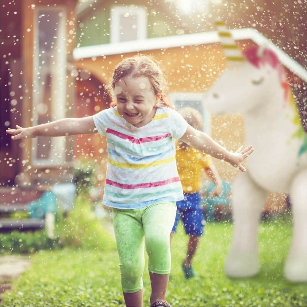 Jasonwell Unicorn Sprinkler durable thick material for lasting outdoor use.