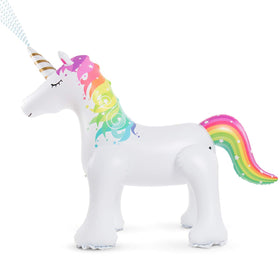 Jasonwell Unicorn Sprinkler in giant size for backyard water play.