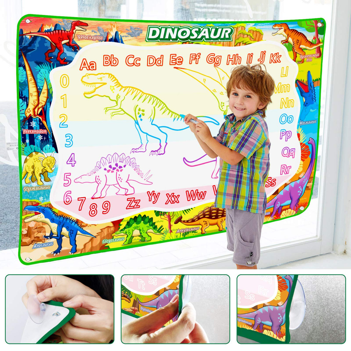 Jasonwell water pen in action creating clean, water-only drawings.