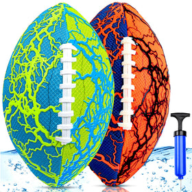 Jasonwell water football 2-pack, front view ready for pool play.