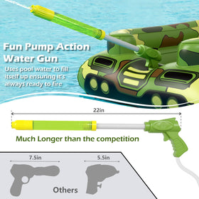 Jasonwell water gun pump-action float ready to spray pool water