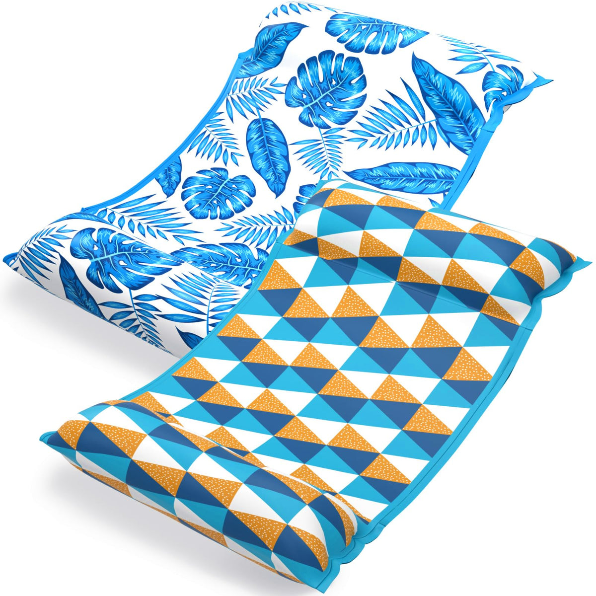 Jasonwell water hammock 2-pack 4-in-1 for pool lounging and lake relaxation.