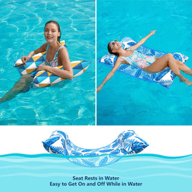 Jasonwell water hammock compact and portable with handles for travel and storage.