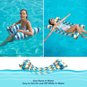 Jasonwell easy-on easy-off seating stays afloat without climbing