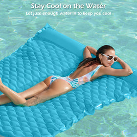 Jasonwell water surface cooling raft maintaining refreshment while floating