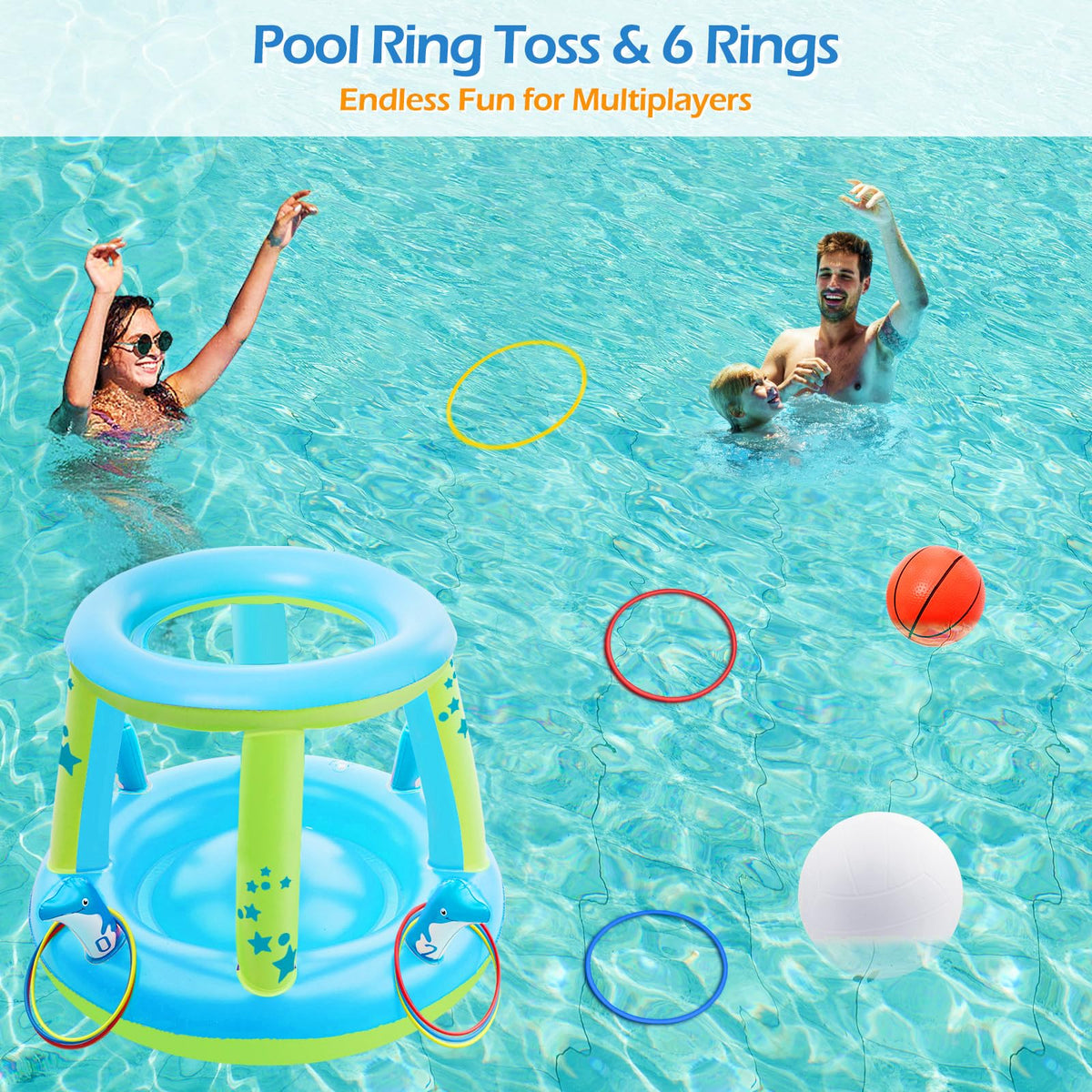 Jasonwell water volleyball with textured grip for wet spikes
