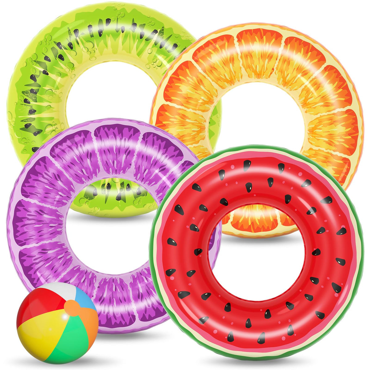 Jasonwell watermelon pool float for family pool fun.