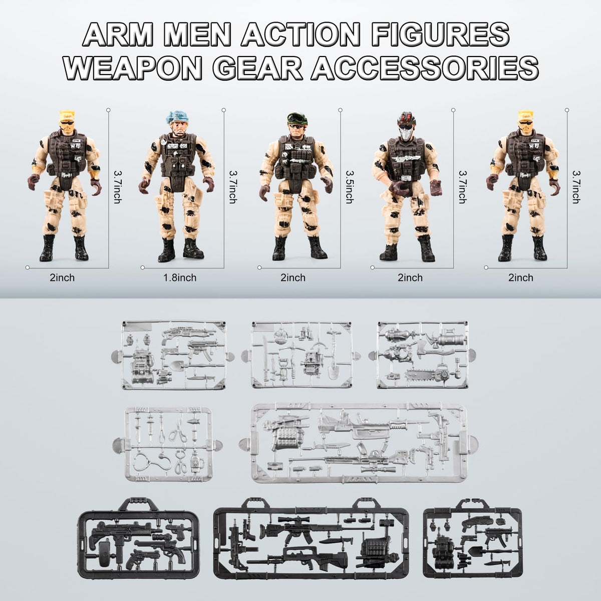 JASSKKBO 86-In-1 army base fencing pieces enable modular battle layouts
