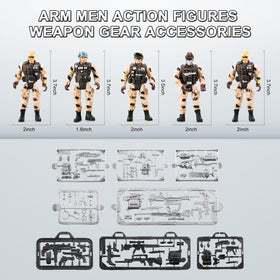 JASSKKBO 86-In-1 army base fencing pieces enable modular battle layouts