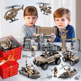 JASSKKBO 88-in-1 army figures and weapons image supports varied poses and play ideas.