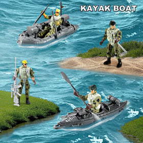 JASSKKBO kayak boat duo for water-themed adventures and cooperative play