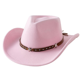 Jastore toddler cowboy hat with brown studs adds authentic western flair for playtime.