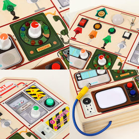 JAUNTY Busy Board designed for home or travel to entertain kids on the go