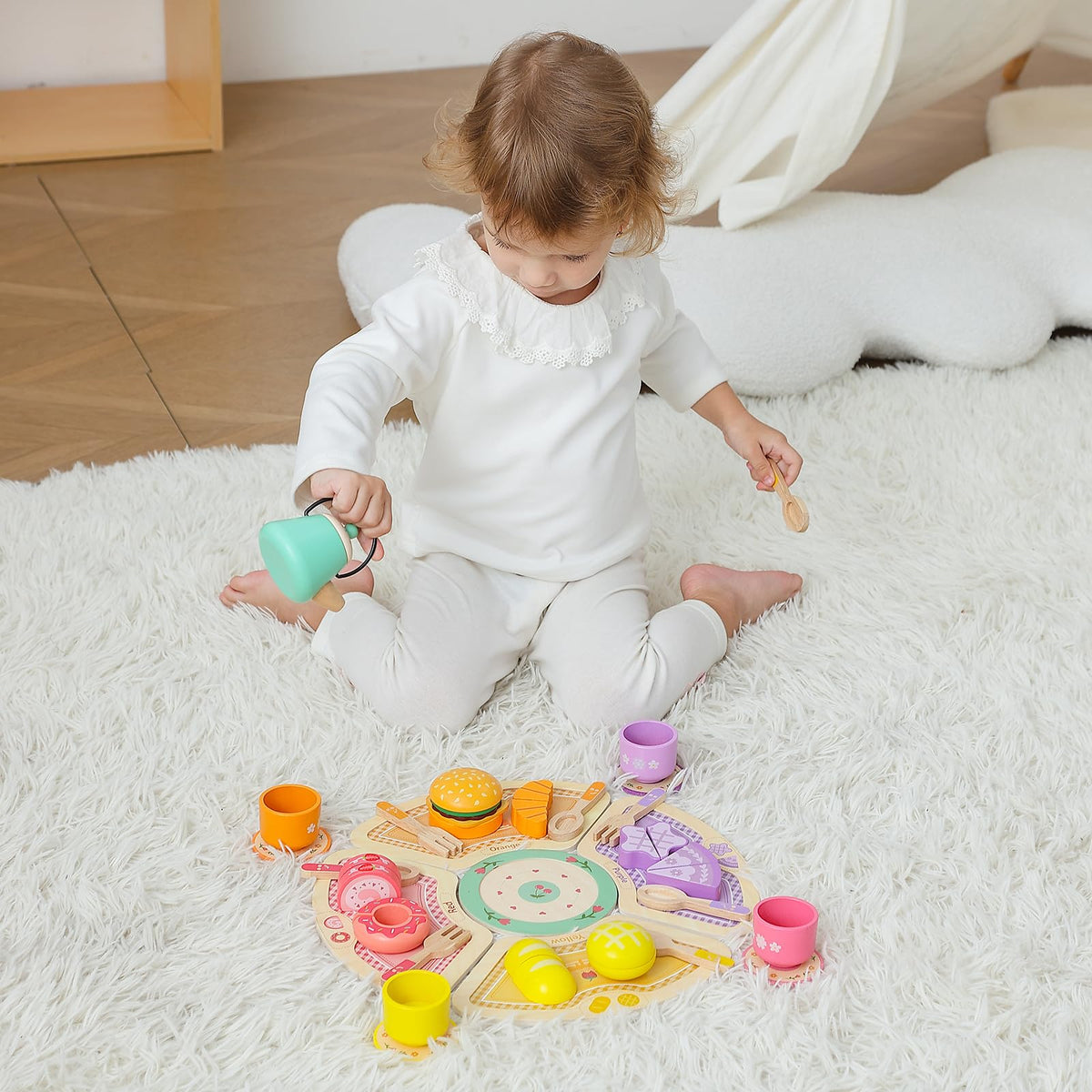 JAUNTY Color recognition and sorting during tea party play