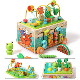 JAUNTY Toddler wooden Montessori radishes boost color recognition play