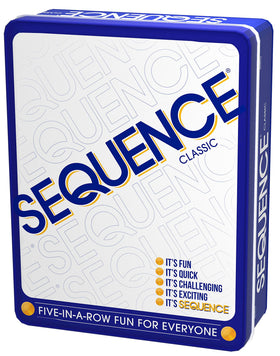 Jax Sequence in a Tin chips laid on the board for instant scoring.
