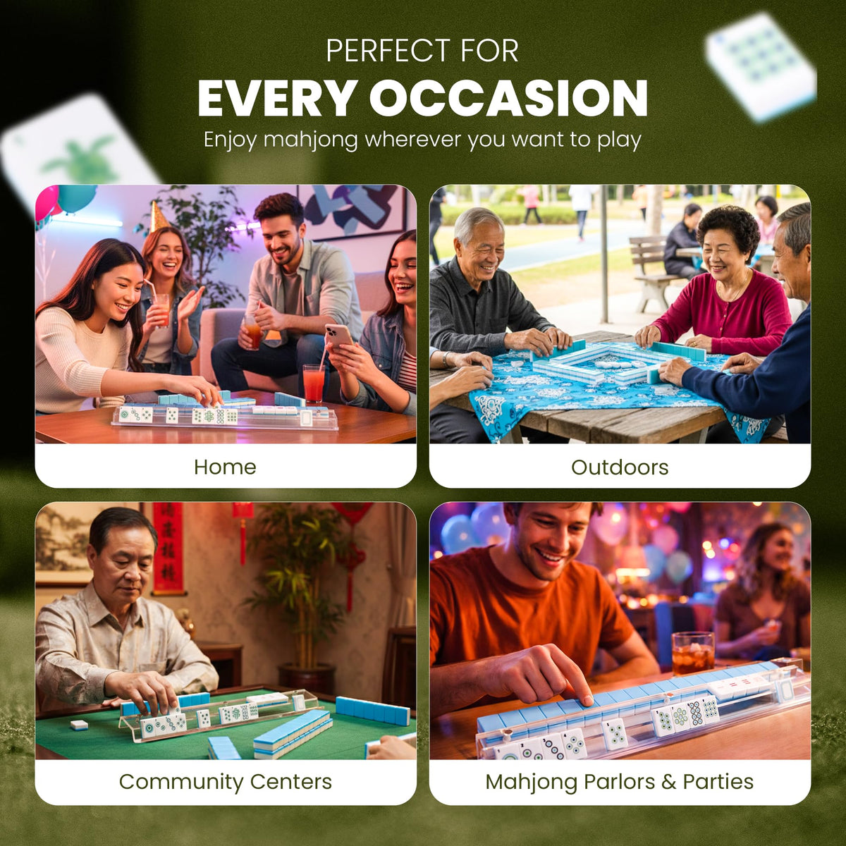 JaxCo transparent design adds elegance to family game night.