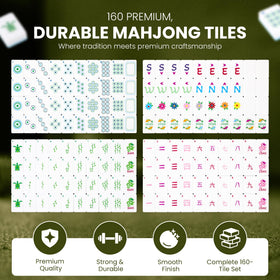 JaxCo two-layer tiles with clear laser-engraved patterns for easy reading.