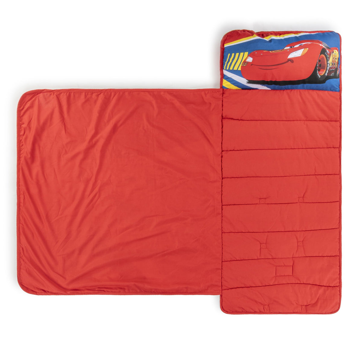 46x20 inch sleep surface on the Jay Franco Cars mat for toddlers on the go.