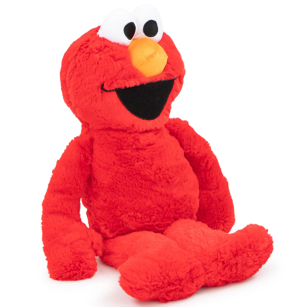 Jay Franco Elmo Pillow Buddy closeup fabric offers plush microfiber feel