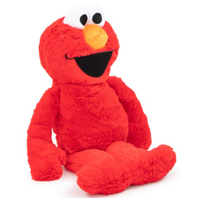 Jay Franco Elmo Pillow Buddy closeup fabric offers plush microfiber feel