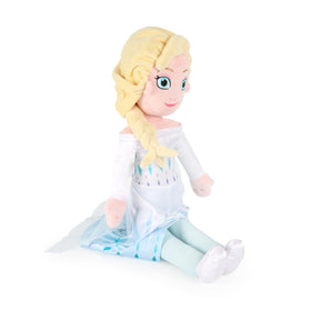 Braided hair detail on Jay Franco Elsa plush for charm