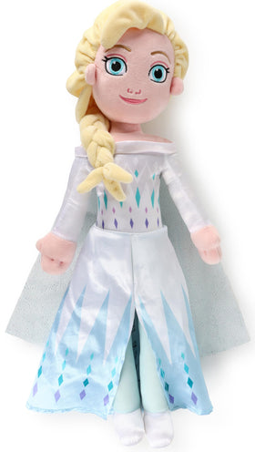 Jay Franco Elsa pillow buddy in ice-blue dress for cozy play and decor