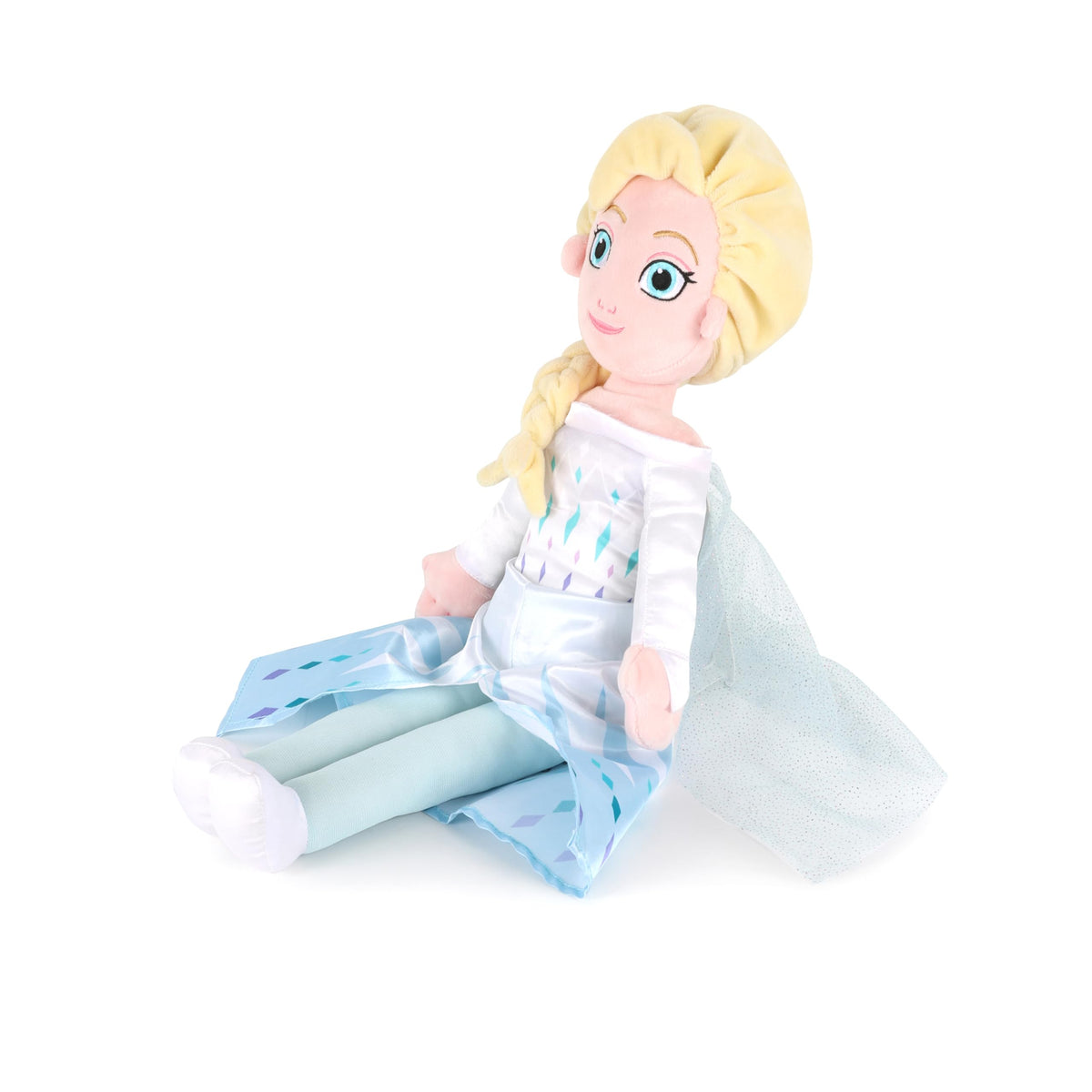 Ultra-soft microfiber fabric close-up on Elsa plush by Jay Franco