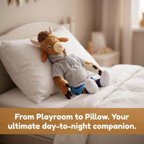 Jay Franco GOAT Pillow Buddy in bedding adds decorative charm and cozy feel.