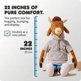 Jay Franco GOAT Pillow Buddy side view highlighting portable comfort for travel naps.