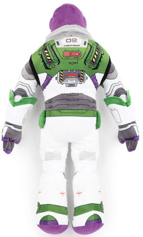 Jay Franco kid-friendly-lightyear-decor-pillow brightens any play space.