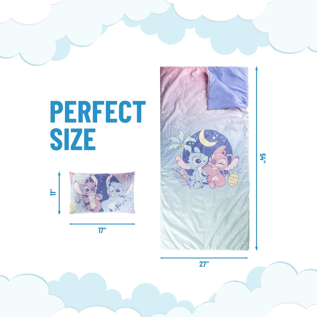 Jay Franco Lilo Stitch pillow 17x11 adds extra comfort for naps