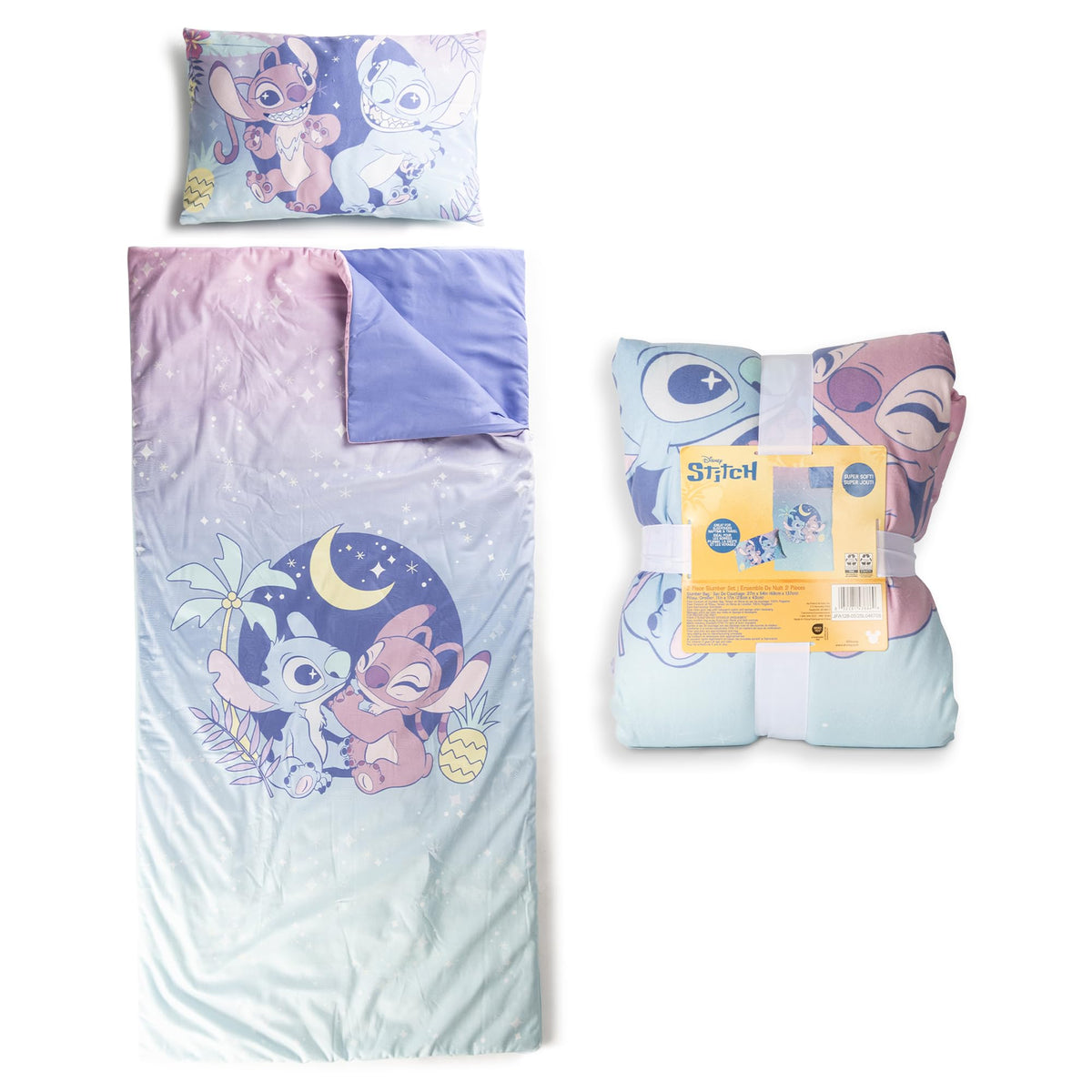 Jay Franco Lilo Stitch slumber bag 54x27 ready for cozy sleepovers