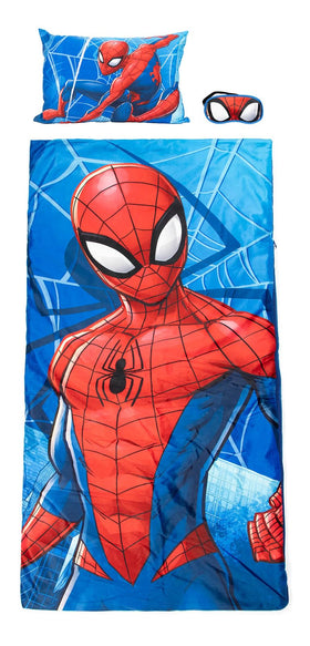 Jay Franco Marvel Spiderman slumber bag 27x54 for cozy sleepovers