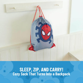 Jay Franco Marvel Spiderman slumber sack features vibrant hero print for bedtime adventures