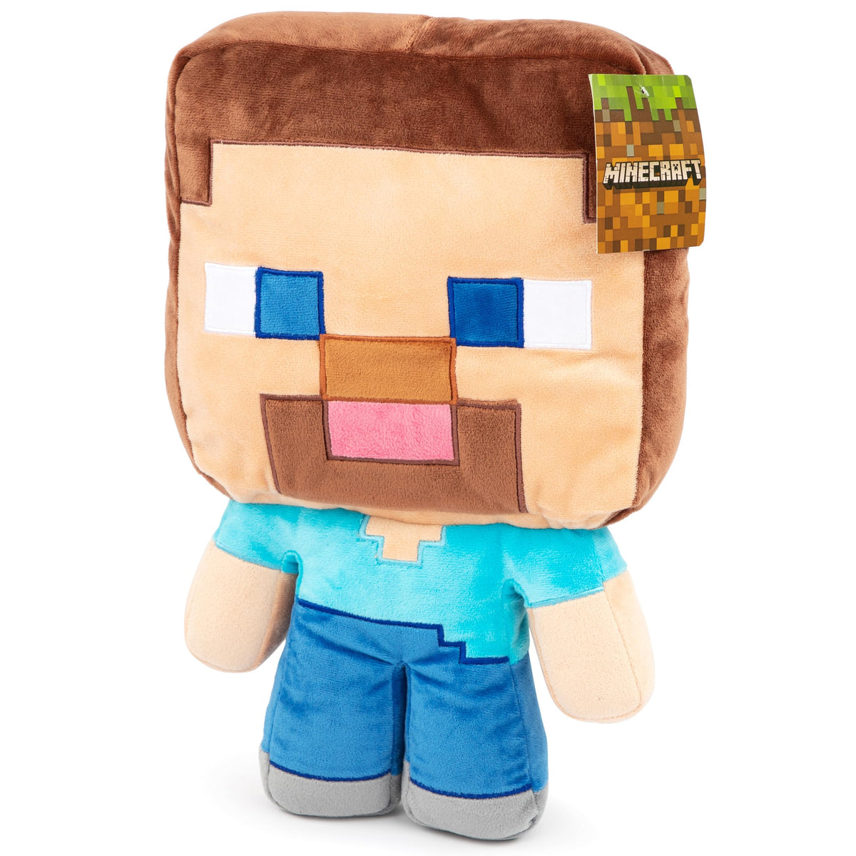 Jay Franco Minecraft Steve pillow buddy gift packaging, ready for gifting.