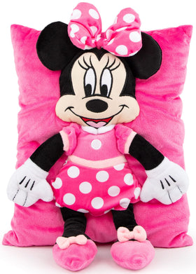 Jay Franco Minnie Mouse 3D close-up showing soft microfiber texture for plush comfort.