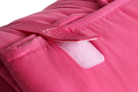 Jay Franco Minnie Mouse nap mat carry handle for effortless transport.