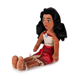Jay Franco Moana plush pillow buddy bedtime scene demonstrates comforting support for naps.