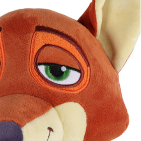 Jay Franco Nick Wilde plush pillow image highlights vibrant colors ideal for reading corners.