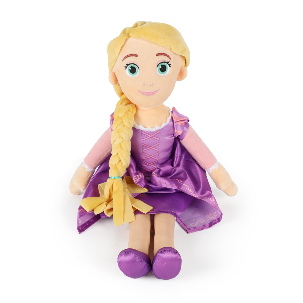 Jay Franco Rapunzel braid detail: embroidered long braid authenticity