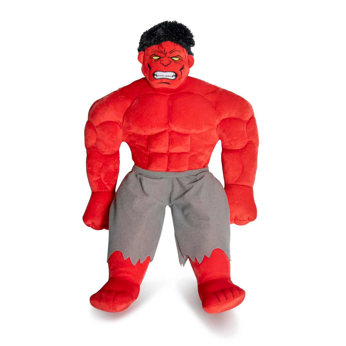 Jay Franco Red Hulk plush light-up pillow front view for cozy play