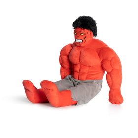 Jay Franco Red Hulk plush soft polyester close-up texture