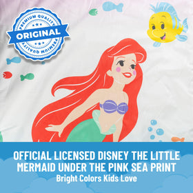 Perfect gift-ready sleepover set with The Little Mermaid design.