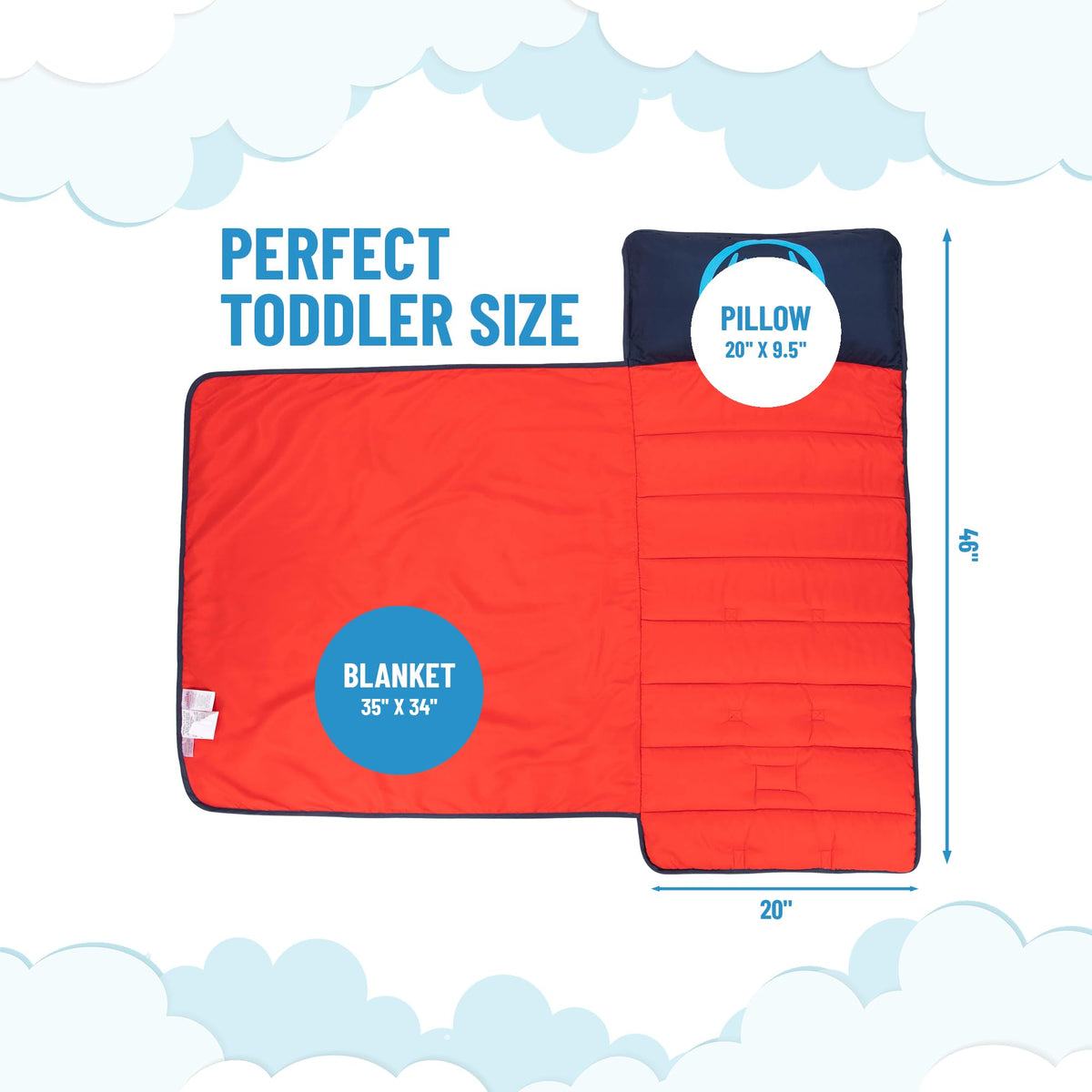 Spiderman nap mat blanket included for all-in-one comfort.