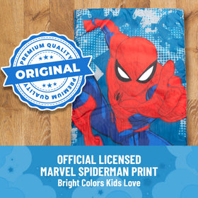 Jay Franco Spiderman slumber sack ideal for sleepovers and weekend trips