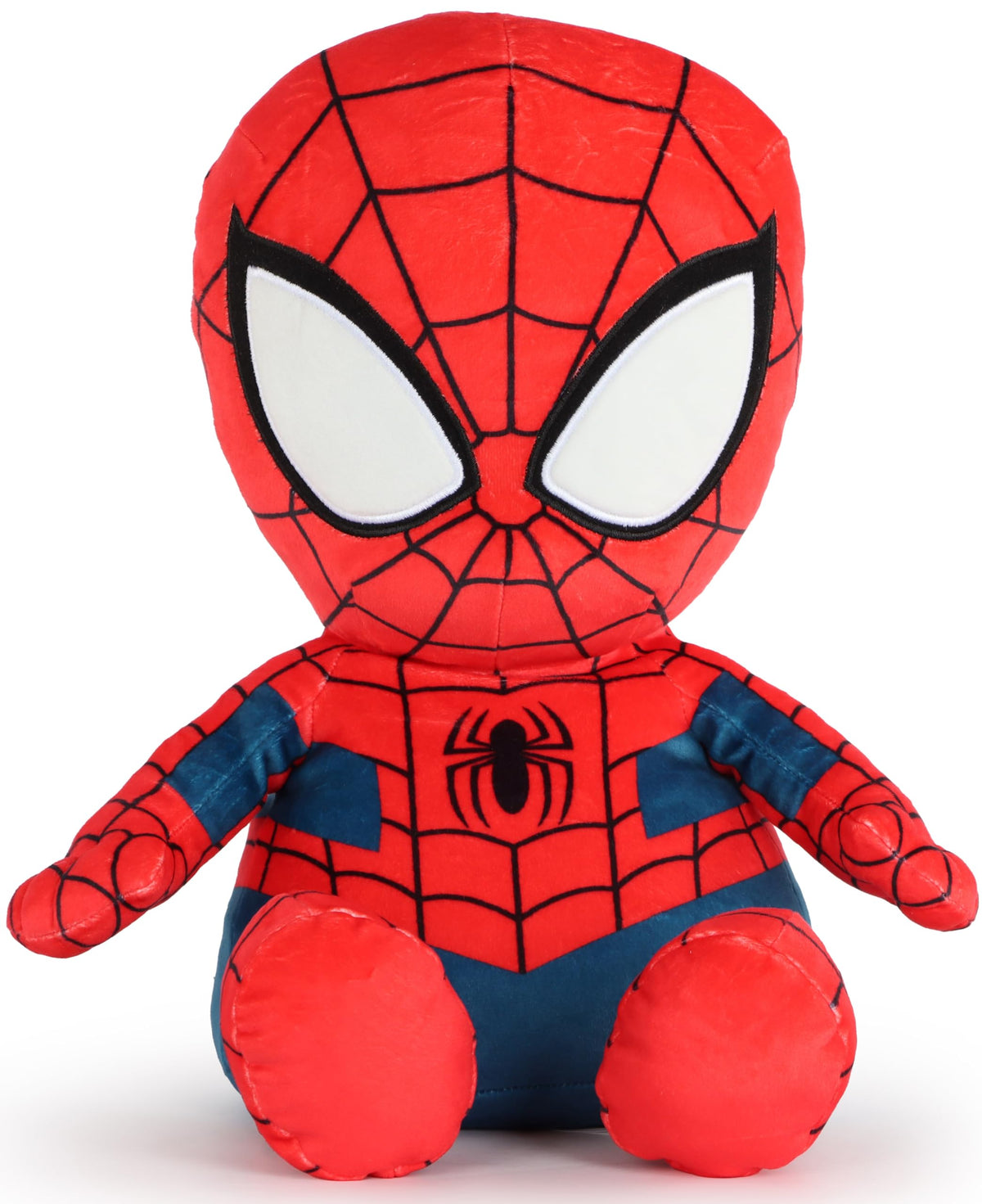 Jay Franco Spiderman weighted pillow buddy displays vibrant art for bedtime comfort.