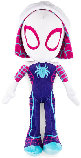 Jay Franco Gwen Ghost-Spider pillow buddy, 18-inch plush, ultra-soft microfiber for cozy bedtime.